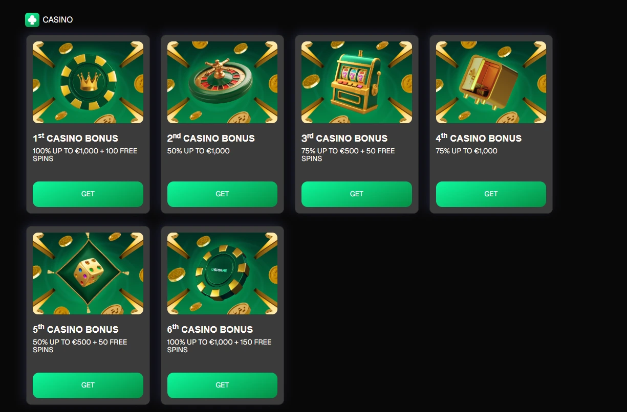 uspin casino bonuses